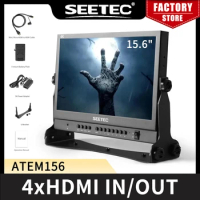 SEETEC ATEM156 15.6 Inch Live Streaming Broadcast Director Monitor with 4 HDMI Input Output ATEM Mini
