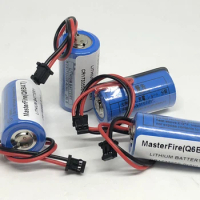 10pcs/lot MasterFire Original CR17335SE-R(3V) CR17335SE-R Q6BAT CNC 3V Lithium Battery CR17335 PLC Batteries Cell For Mitsubishi