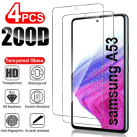 2/4Pcs Tempered Glass For Samsung Galaxy A53 5G A52 A52S A54 A73 A72 S23FE S20FE S21FE 5G Screen Protector Glass