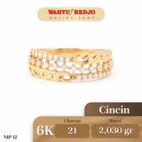 Cincin Emas Kadar 6K Wahyu Redjo CC-6K 29862363