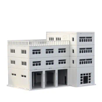 DIY Ho N Scale Modern Architecture Model Sand Table Plastic Assembly Model Building Kits Train Model