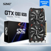SZMZ GTX 1060 6gb Video Card Graphics Card nvidia placa de video GTX1060 GPU Cards 1060 6GB for pc graphics-cards gaming