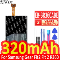 320mAh KiKiss Battery EB-BR360ABE EB-BR365ABE for Samsung Gear Fit2 Pro Fitness SM-R365 R365 Gear Fit 2 Pro / Fit2 Fit 2 R360