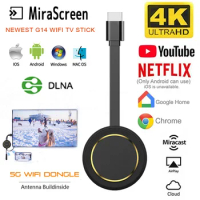 G14 Tv Stick Miracast 5G Wireless Screen Projector Wireless Wifi Hdmi-compatible Dongle Ezcast 4K For Youtube Google Chromecast