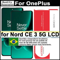 100% Original 6.7" AMOLED For OnePlus Nord CE3 LCD Display Touch Screen Panel Digitizer Assembly For OnePlus Nord CE 3 5G LCD