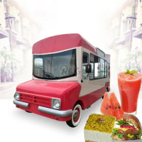 Mobile Ice Cream Coffee Juice Food Truck Hot Dog Grill Deep Fryer Cart Cooking Food Van For Sale