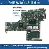 Quality 830603-001 For HP Pavilion 15-AB 15T-AB100 laptop motherboard DAX1BDMB6F0 Mainboard SR2EZ I7-6500U 940M 2GB 100% tested