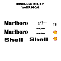 HONDA NSX HOTWHEELS MP4/4 F1 Livery Water Decal 1:64
