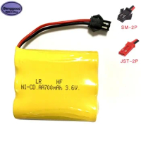 1PS Banggood 3.6V 700mAh 3x AA NI-CD NiCD RC Rechargeable Battery Pack for Helicopter Robot Car Toys with SM or JST Connect Plug