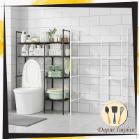 DAPUR IMPIAN Rak Tandas Sturdy Multi-Use Bathroom Organizer Heavy-Duty Storage Rack for Above Toilet