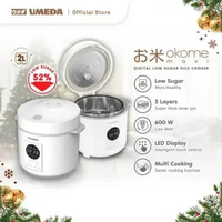 Umeda OKOME MAXI Low Sugar Smart Rice Cooker 2 Liter