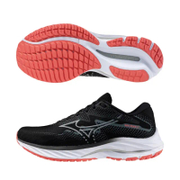 【MIZUNO 美津濃】慢跑鞋 女鞋 運動鞋 緩震 一般型 超寬楦 RIDER 黑 J1GD230672
