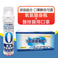 氧氣隨身瓶 醫技醫用口罩 醫技口罩 醫療成人口罩 雙鋼印 氧氣瓶 登山氧氣罐 台灣製 MQ安心購物