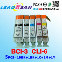 BCI3 CLI6 for ink cartridge BCI-3 BCI-6 BK C M Y compatible for Canon BJC-6000/6100/6200/6500