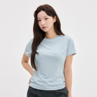 【Discovery Expedition】Freshvent 女版小Logo短袖涼感T恤 上衣(DWRS96053-SBL)