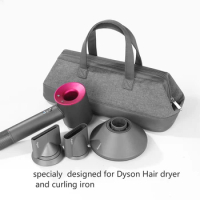 Supersonic Hair Dryer Case, Portable Dustproof Storage Bag Organizer Travel for Dyson Hair Dryer Hair Straightener Attachments