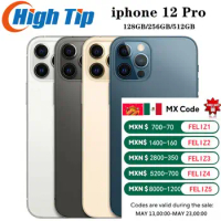 Apple iPhone 12 Pro 6G RAM 128GB 256GB ROM Mobile Phone 6.1" OLED Face ID NFC IOS Unlocked 5G Original iPhone 12pro Smartphone
