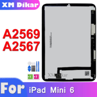 For Apple iPad Mini 6 Mini6 A2567 A2568 A2569 LCD Display with Touch Screen Digitizer Sensor Glass Panel Replace Repair Parts