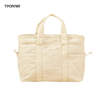กระเป๋าถือ พร้อมสายสะพาย Cloudy Tote Bag สีเบจ