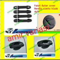 SIENTA PAKET OUTER COVER HANDLE DAN COVER HITAM DOFF TERBARU 2024