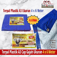 SKY - Terpal Plastik Tenda A3 4 x 6 Meter Tebal Murah Terpal Cap Gajah Kuat
