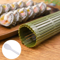 Large Green Plastic Sushi Tool Kimbap Sushi Roll Diy Onigiri Rice Paddles Tools Bamboo Sushi Mat Sus