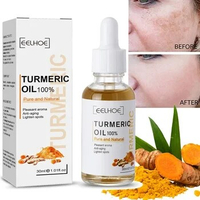 Turmeric Freckle Whitening Serum Face Brighten Curcumin Oil Fade Dark Spot Removal Pigment Melanin Correcting Essence Skin Care