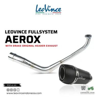 Knalpot Leovince Fullsystem Aerox Old 155 With Header Drake Original Evo Short