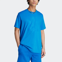 【adidas 愛迪達】MONO Tee 男 短袖 上衣 T恤 運動 經典 三葉草 棉質 舒適 穿搭 藍(IL5138)