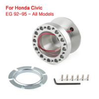 Aluminum Steering Wheel Hub Adapter Boss Kit For Honda Civic 96-11 EP3 EK9 EJ9 EG6 （contain trumpet Line）