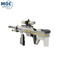 Military Series Special Forces Weapon XPR-50 Sniper Rifle Can Shoot High Difficulty Technology Building Block Assembling Toys