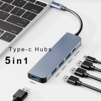 USB Type C HUB Adapter 5 in 1 USB C To USB 3.0 Dock PD Fast Charging for MacBook Pro for Nintendo Switch USB-C Type C 3.0 Splitt