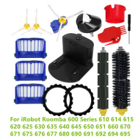 For iRobot Roomba 600 Series Hepa Filter Main Side Brush Motor Charger Dock For iRobot Roomba 610 620 630 640 650 660 670 680 69