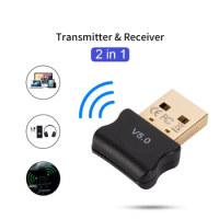 Bluetooth-compatible 5.0 Dongle Adapter USB Transmitter for Pc Computer Receptor Laptop Earphone Audio Printer Data Receiver