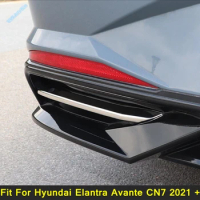 Fog Light Lamp Cover Eyebrow Eyelid Garnish Streamers Outer Foglight Trim Accessories For Hyundai Elantra Avante CN7 2021 - 2023