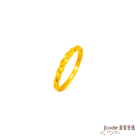 J code真愛密碼 真愛-纏綿黃金戒指/尾戒