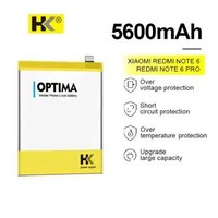 HK Optima Baterai Xiaomi Redmi Note 6 / Redmi Note 6 Pro BN48 5600 mAh 3.85V Double IC