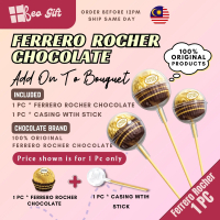 1 Pcs Add On Ferrero Rocher Chocolate Bouquet Add-On Bouquet Chocolate Flower Chocolate Gift Valenti