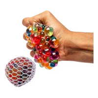 (3 Pcs) Stress Ball / Squish Mesh Ball / Bola Remas Warna Anti Stress Besar Anak Dewasa