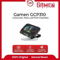 Gamen GCP100/GCP310 Cooling Pad Kipas 2 Inti 100 Level Fan Speed 3900 RPM GCP310 Black