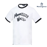 【Munsingwear】企鵝牌 男款白色跳色印花短袖T-SHIRT MGRL2528