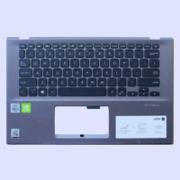 90%NEW Laptop Palmrest Keyboard Bezel For ASUS VivoBook 14 X412 V4000F Series with US Language Keyboard with Backlit No Backlit