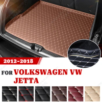 Car Trunk Mat For VOLKSWAGEN VW JETTA 2012 2013 2014 2015 2016 2017 2018 Custom Car Accessories Auto Interior Decoration