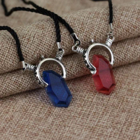 Fashion Devil May Cry Anime Demon Hunter Soul Stone Necklace Red Crystal Dante Pendant Man Woman Cosplay Jewelry Gift Wholesale