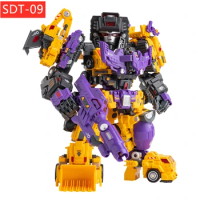 IN STOCK Transformation Master Made SDT-09 Q Yellow Version Devastator SDT09 Mega Series 6 In 1 Action Figure With Box
