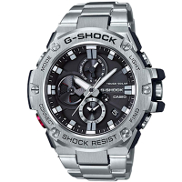 CASIO 卡西歐 G-SHOCK  G-STEEL 系列藍芽太陽能電力 高密度分層防護構造 GST-B100D-1A_53.8mm