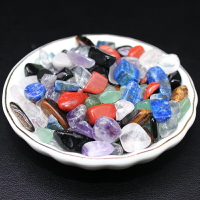 如鴻天然水晶碎石七色原石顏色顆粒礦石魚缸裝飾造景小顆粒石頭彩