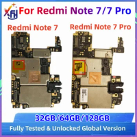 Original Unlocked Mainboard For Xiaomi Redmi Note 7 Motherboard 32GB 64GB 128GB For Redmi Note 7 Pro Mobile Electronic Panel