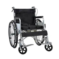 Aluminum Alloy Wheelchair Foldable Lightweight Manual Wheelchair for Elderly