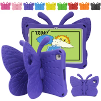 Kids EVA Cartoon Butterfly Case For Huawei MediaPad M6 8.4/M5 Lite 8.0/M3 M5 8.4/M3 Lite 8/T8 T3 Shockproof Stand Tablet Cover
